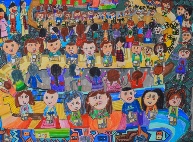 Hơn 400 tác phẩm được trưng bày tại Triển lãm Tranh thiếu nhi Toàn quốc 2023 - Ảnh 1. Hơn 400 tác phẩm được trưng bày tại Triển lãm Tranh thiếu nhi Toàn quốc 2023 - Ảnh 1.